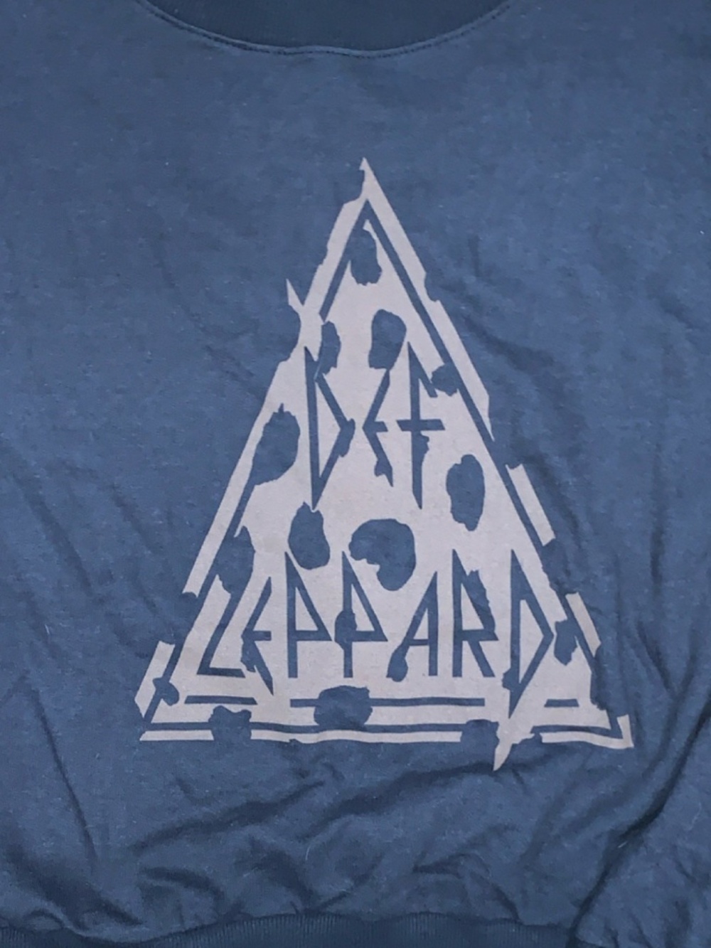 Def Leppard Black XXL Sweatshirt 50% Cotton  Long Sleeve Rock Band Shirt SKU027